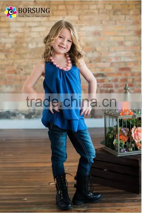 New fashon children clothes Summer cotton Fabric Clothes , Baby gilrs Backless Ruffle tank top