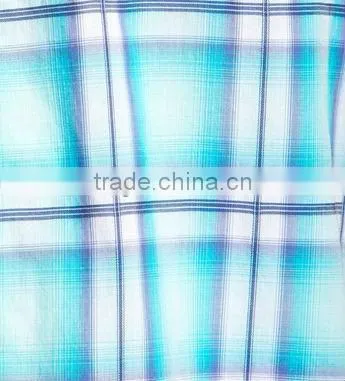 Europe short sleeve casual plaid mens shirts
