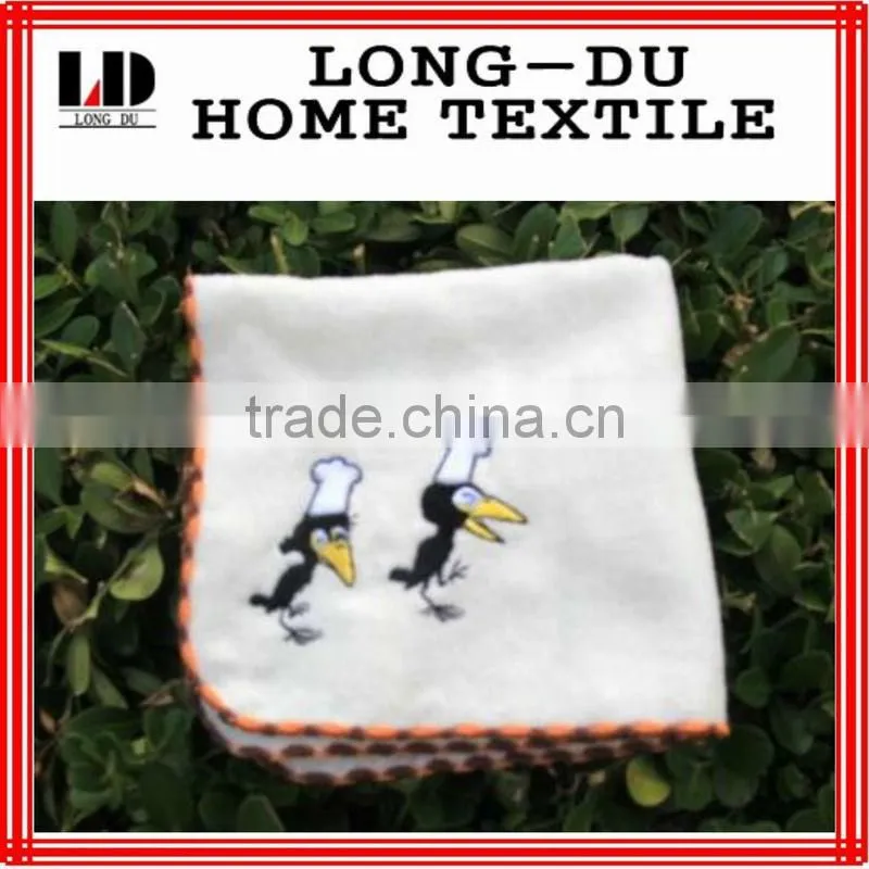 animal embroidery pattern kids' terry handkerchief