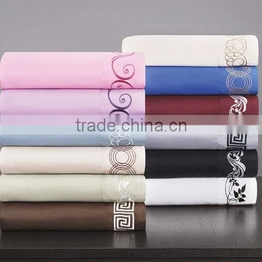 Embroidered 100% Microfiber Bedding Set