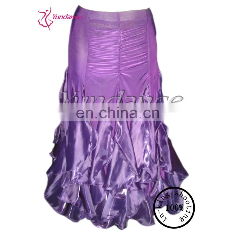 2015 china suppliers Fashion Ballroom Dance Skirts Purple S-284