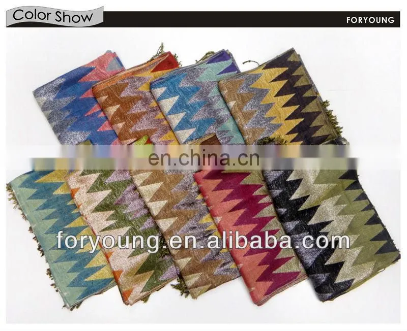 zigzag woven scarf