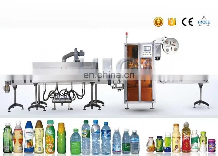 HIG shrink sleeve semiautomatic round bottle labeling machine