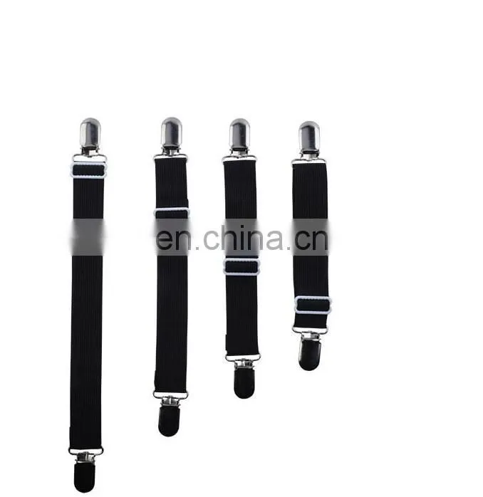 Wholesale Adjustable Heavy Duty Bed Sheet Holders Suspenders(4 Pack)