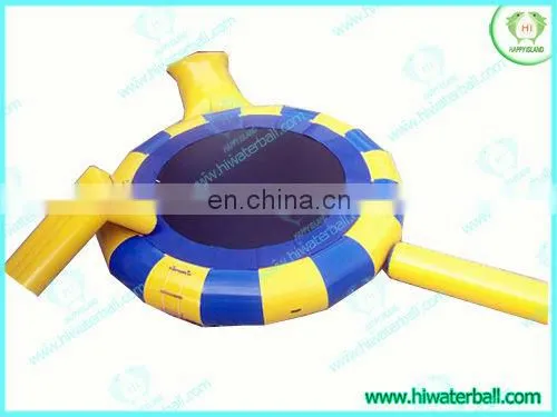 Best price inflatable trampoline on water ,inflatable jumping platform,water park floating