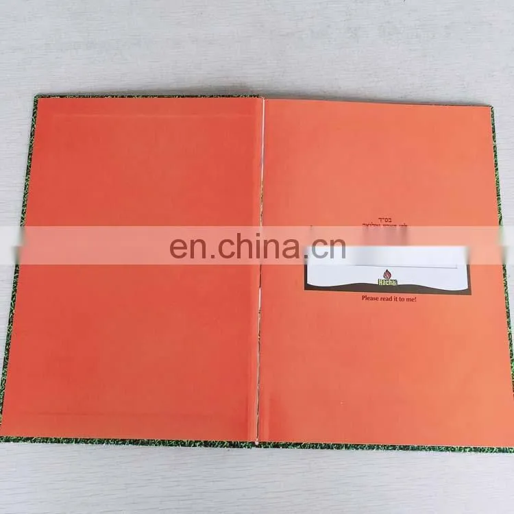 China manufacture hardcover art paper colorful story book with ribbon cheap price
