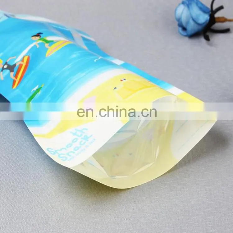 Customized Bottle shaped Plastic liquid spout pouches for drinking water