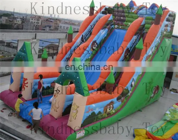 Funny giant inflatable car bouncer slide,Inflatable jumping obstacle with slide,inflatable dry slide for kids and adults