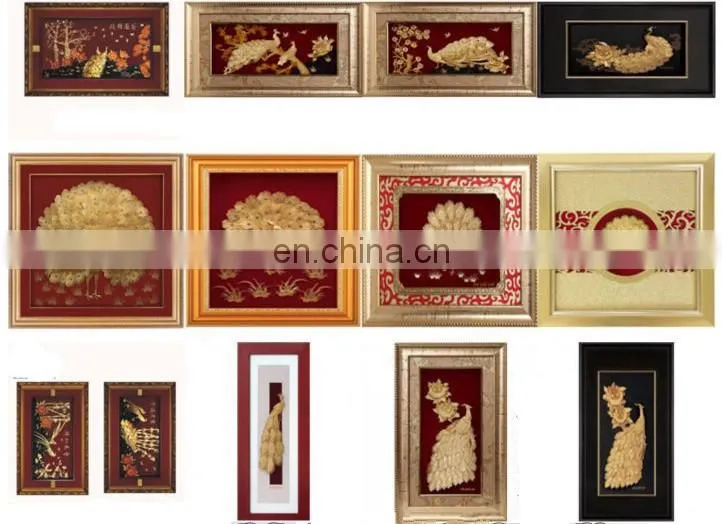 Good price for 3D Ship Model 24K Gold Photo Frame, Gold Picture frame For Wall Decoration