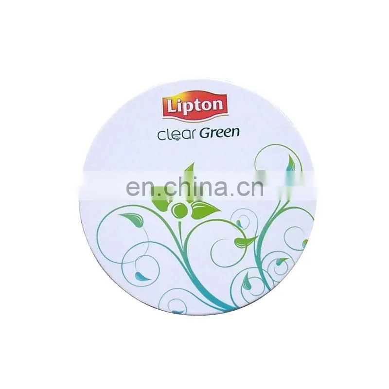 high-quality logo picture print oem made coaster pulpboard