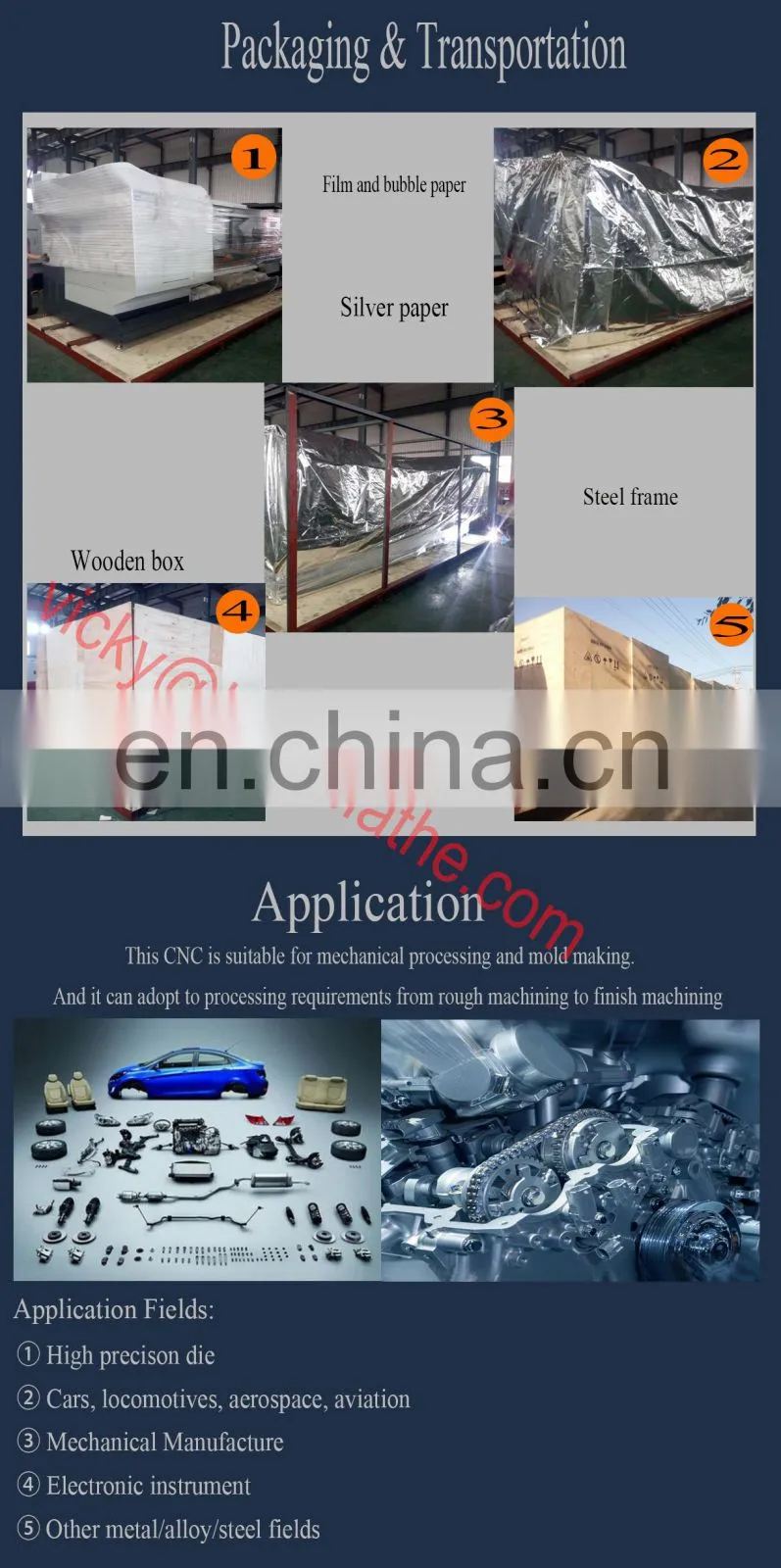 Taiwan Spindle ATC And CTS System Vertical CNC Milling Machine For Metal/Alloy/Steel Parts Machining
