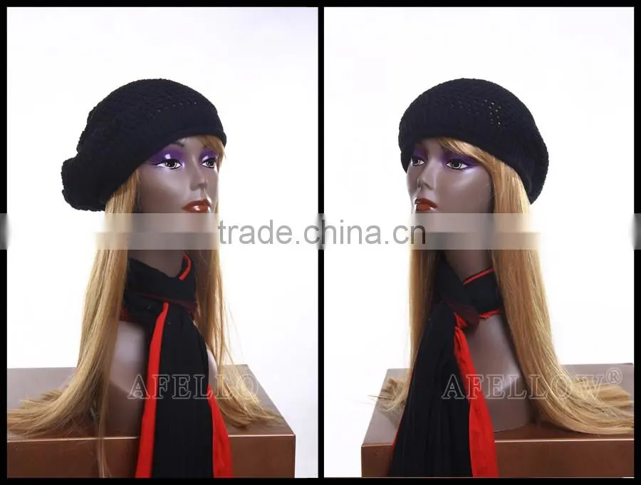 Realist Woman Mannequin Head Plastice Female Head for Display Wig H1040