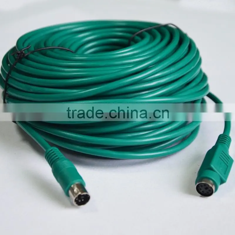 Green mini din 6 pin Cable for Keyboard PS2