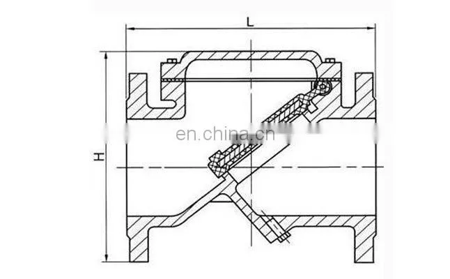 Ductile Iron Rubber single door check valve flap non return valve