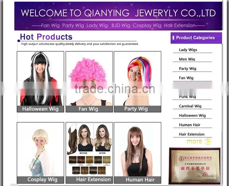 cheap fashion rock star fake spiky punk synthetic hair wig