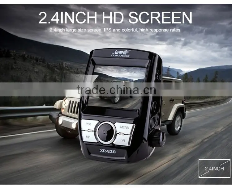 2016 Hidden mini car dvr wireless radar detector 2.4inch Screen HD 1080P Car DVR Camera and Radar Speed Alarm