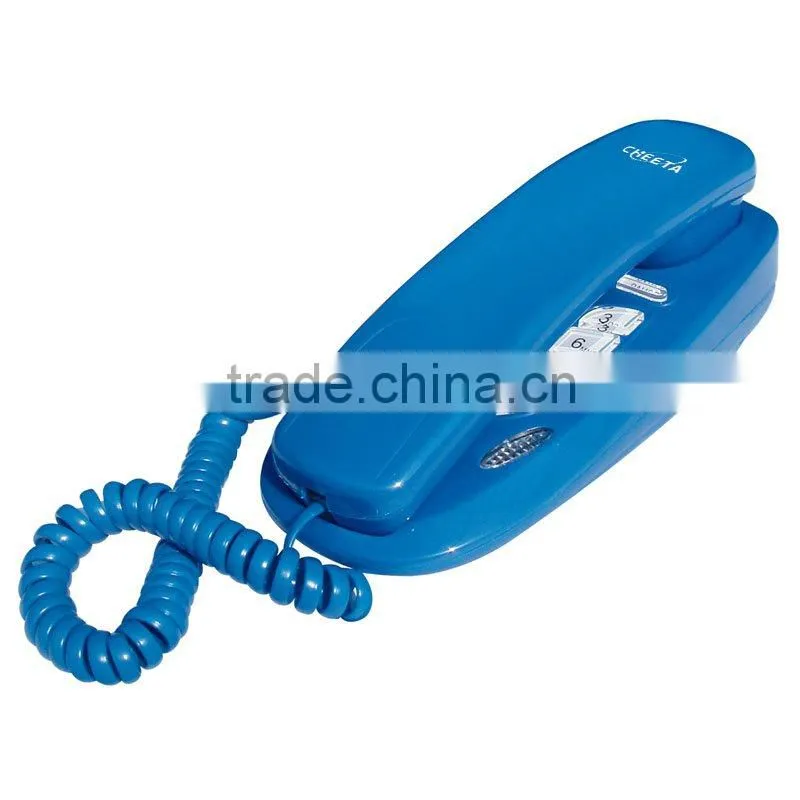 Green color wall mounted mini telephone model