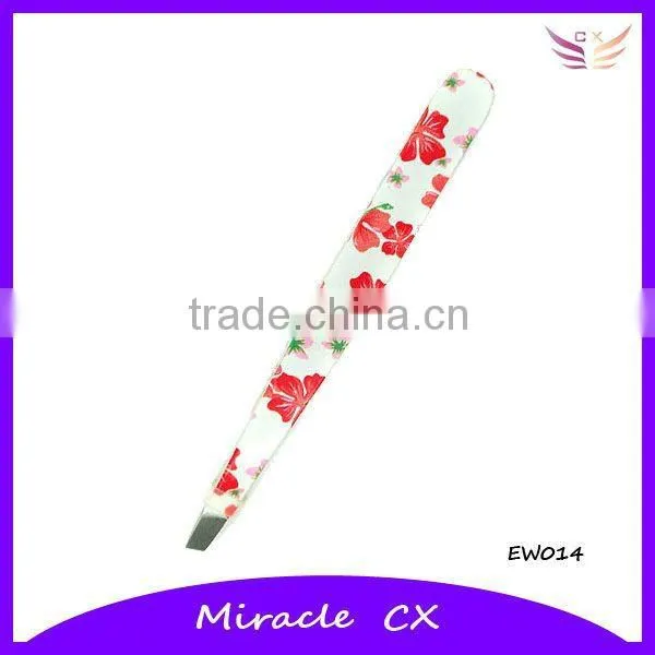 hot selling nice design coating of lady tweezers