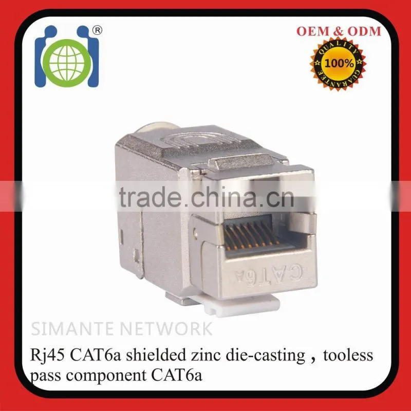 RJ 45 Keystone Jack Modul Cat.6a FTP 500 Mhz 10Gbit vollgeschirmt