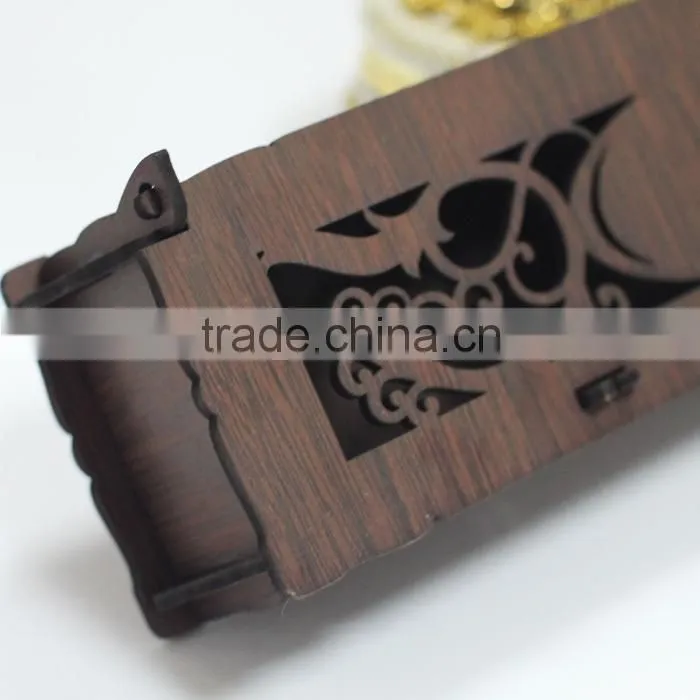 2016 Hot Sale Creative Ideal Laser Cut Wooden Box Vintage Wedding Invitation