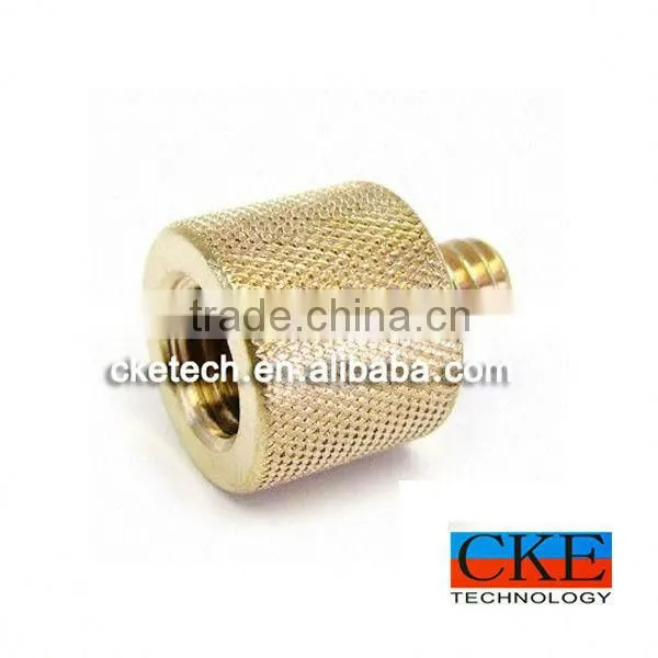Precision OEM Brass Knurling Lathe Machining Union Fitting Parts