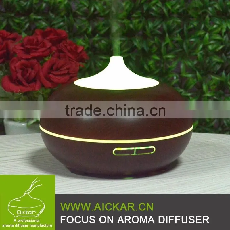 High Quality Ultrasonic Wood Grain Oil Diffuser Air Purifier With Humidifier
