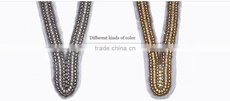 fashionable embroid lace neck designs for ladies suit