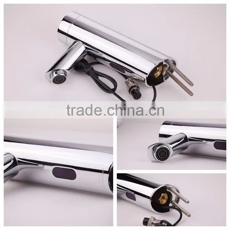 Battery Power Single Hole Water Mark Infrared Automatic Sensors Faucet in Iran