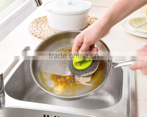 High quality and cheap stainless steel scourer/sponge/cleaning ball for Kichen
