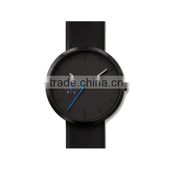 Fashion design new arrival stainless steel case custom watches with leather strap