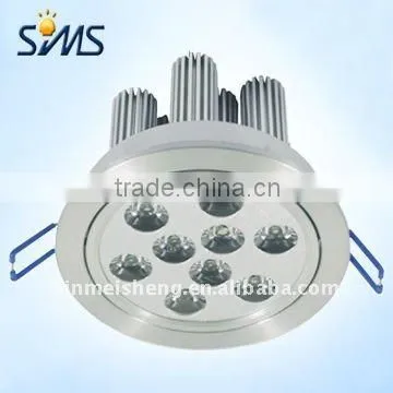 High power 9W silver aluminum led strahler yacht ceiling lights