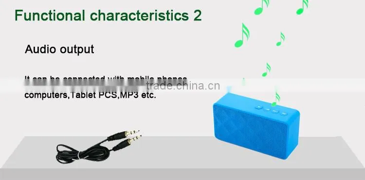 2016 Trending product hands free portable removable battery bluetooth speaker