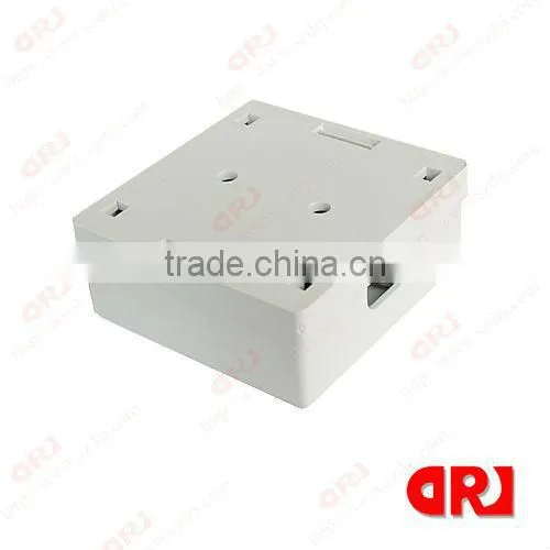 2 Port PCB Cat6 Keystone Jack 86 type Surface Mounting Box