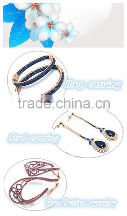 Wholesale fashion jewelry S925 sterling silver tassel stud earrings