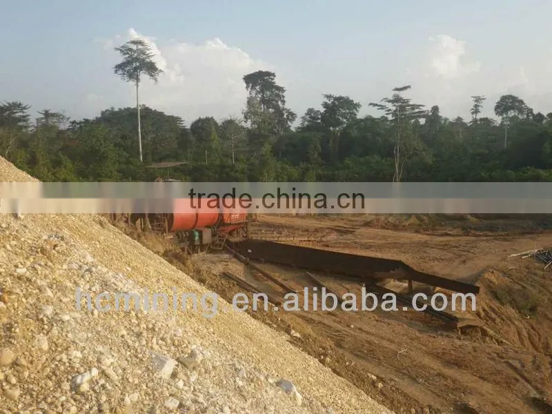 High quality ISO9001:2008 professional mini gold wash plant