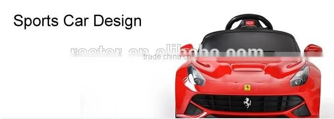 Battery opreated PP plastic type Ferrari F12 Licensed Ride on car for kids
