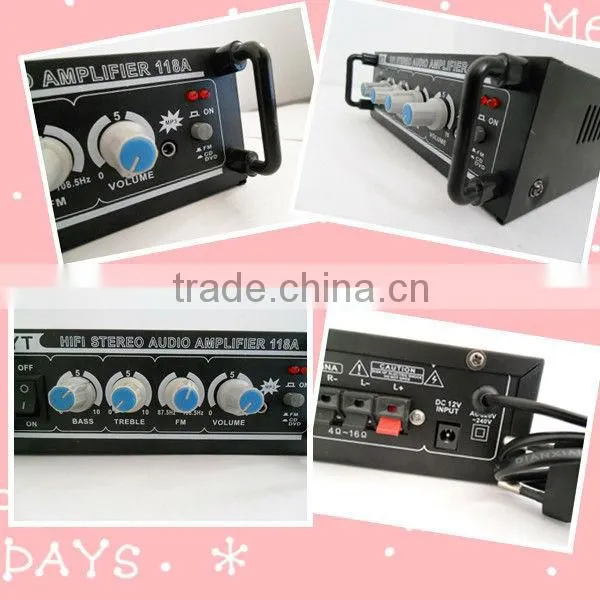 hi-fi stereo amplifier YT-118A with ICD/VCD/DVD input