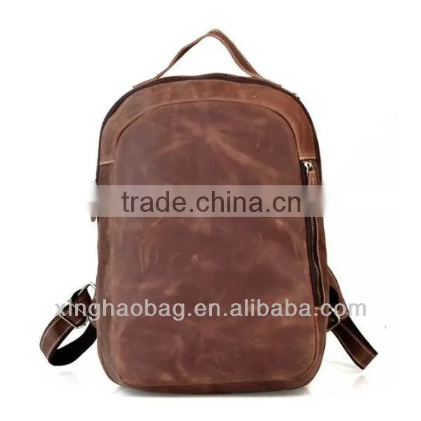 Laptop bag 2014 genuine leather laptop backpack bag