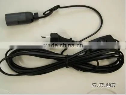 Salt lamp power extension cord of European standard for himalayan salt lamp