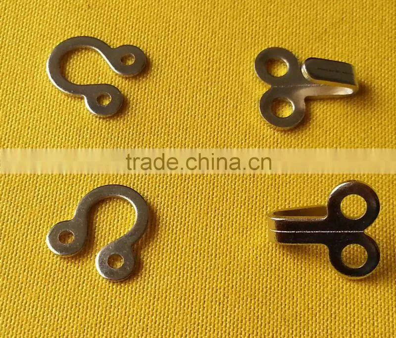 Brass Material Sew-on Metal Hook and Eyes For ladies Bar and lingerie --- 6018