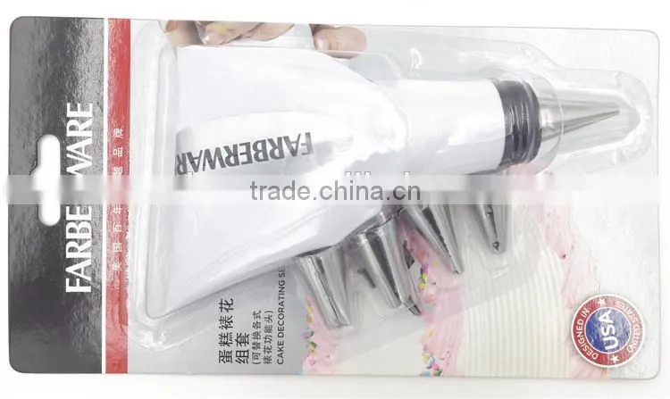 Baking tools plastic icing gun sets for kids