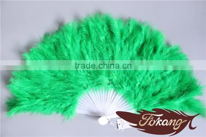 Handmade Craft Large Turkey Feather Hand Fan