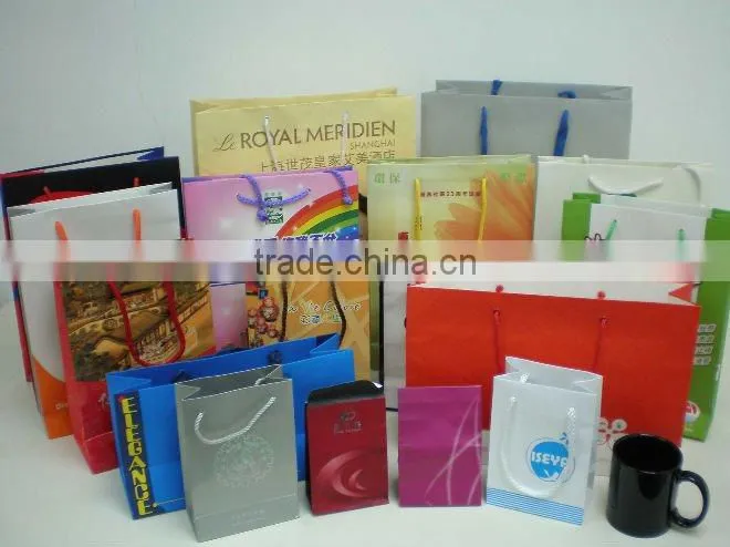 Colorful Christmas Paper Gift Bag
