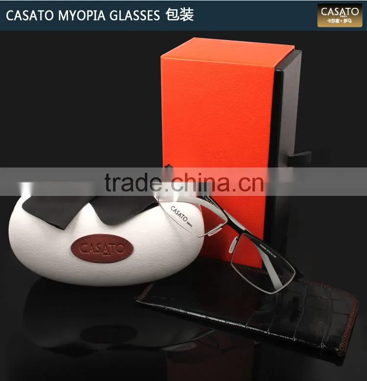 CASATO Modern Elastic Thin stainless steel glasses With Myopia Lens