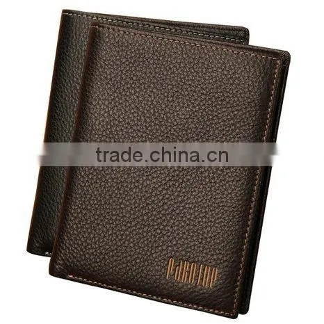 High Quality Factory Men's Genuine Leather Driver's License Wallet