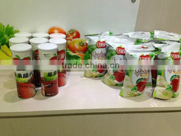 Turnkey project non fried vacuum puffed dried apple slices producing line