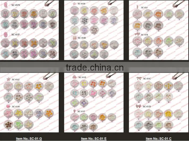 3d ceramic flower 12 color rose design DIY nail art rhinestone acrylic uv gel nail tip decoration 6397