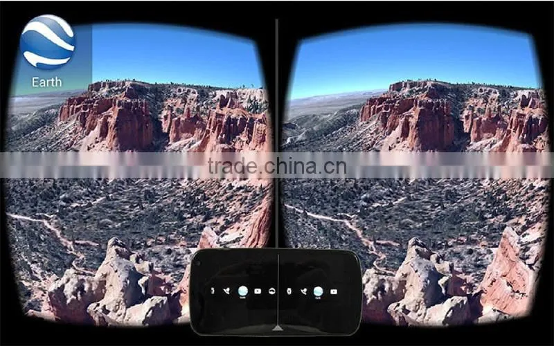 New Plastic Version 3D Virtual Reality Video Glasses Google Cardboard For 6.0inch phone