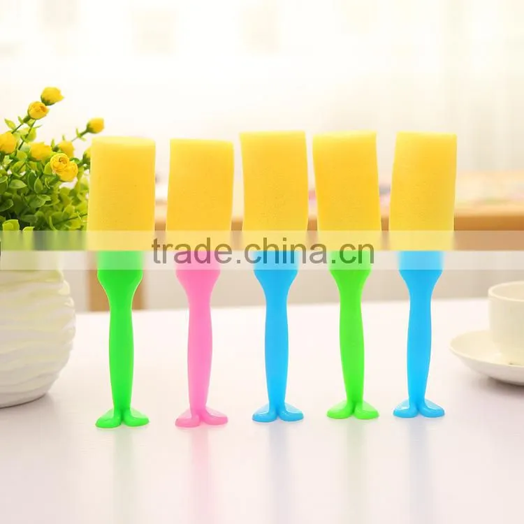 M059 Interesting cartoon washing brush sponge Clean cup brush glass brush