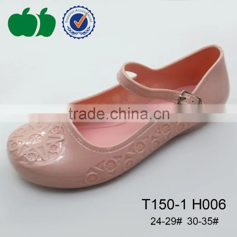 Girls popular new style lovely pvc plastic sandal shoes